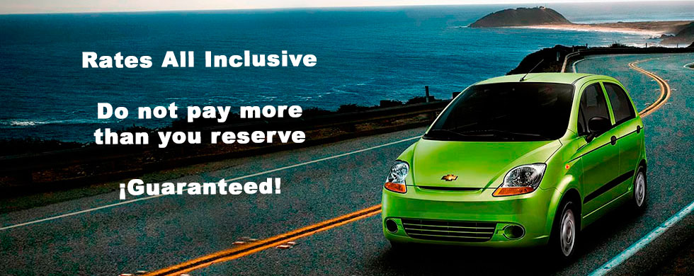 Car Rental Cancun with rates all inclusive